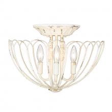  7862-SF VPW - Marguerite 4 Light Semi-Flush in Vintage Parisian White